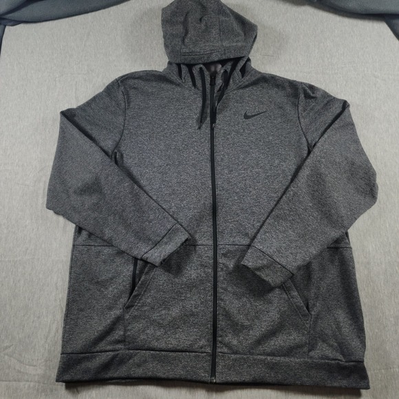 Nike Other - Nike Mens 3XLT 3XL Tall Dri FIT Full Zip Fleece Hoodie Sweatshirt Heather Grey
